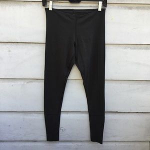 New Oramomi pull-on knit leggings M, charcoal gray